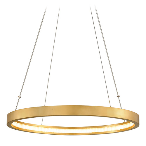Corbett Lighting Jasmine Gold Leaf LED Pendant Light