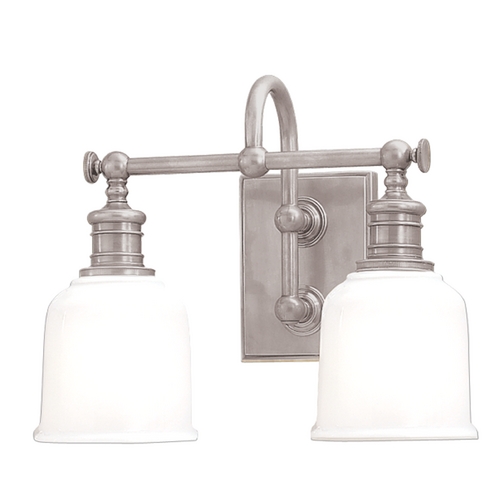 Keswick 2-Light Bath Light in Satin Nickel by Hudson Valley Lighting