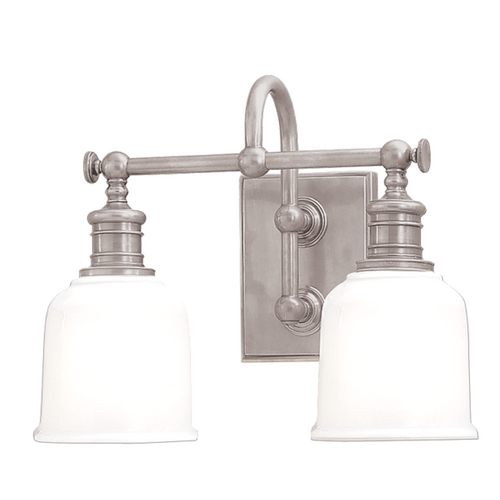 Hudson Valley Lighting Keswick 2-Light Bath Light in Satin Nickel by Hudson Valley Lighting 1972-SN