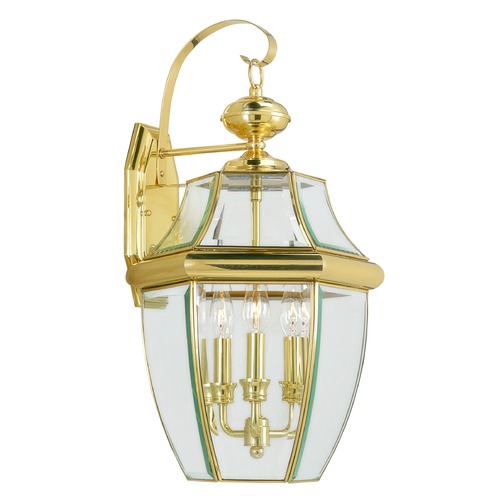 Livex Lighting Livex Lighting Monterey Polished Brass Outdoor Wall Light 2351-02