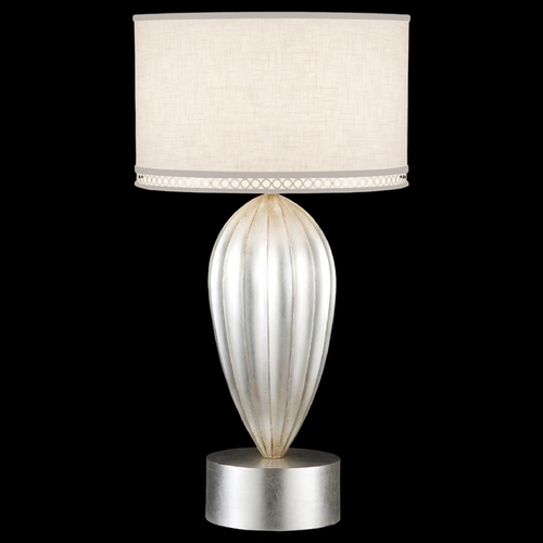 Fine Art Lamps Fine Art Lamps Allegretto Silver Platinized Silver Leaf with Subtle Brown Highlights Table Lamp with 793110ST