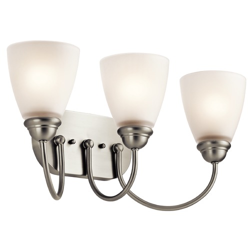 Kichler Lighting Jolie 20.25-Inch Vanity Light in Brushed Nickel by Kichler Lighting 45639NI