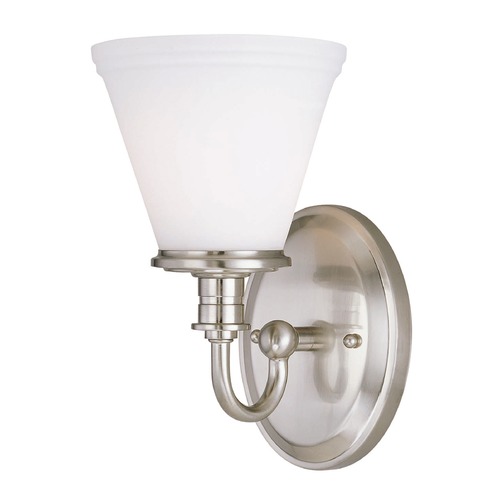 Lite Source Lighting Bastien Polished Steel Sconce by Lite Source Lighting LS-16651PS/FRO