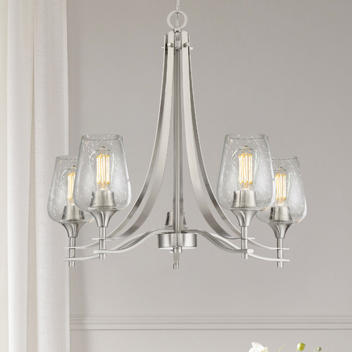 Quoizel Lighting Towne 25-Inch Chandelier in Brushed Nickel by Quoizel Lighting TWE5005BN