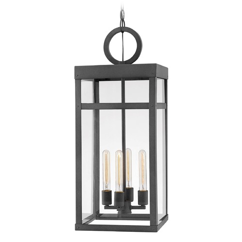 Hinkley Porter Aged Zinc Outdoor Hanging Light by Hinkley Lighting 2808DZ