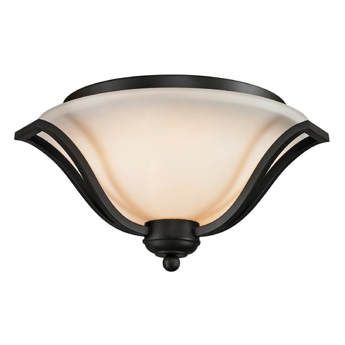 Lagoon Matte Black Flush Mount by Z-Lite