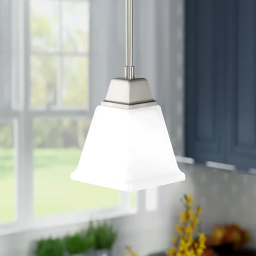 Clifton Heights Brushed Nickel Mini Pendant by Progress Lighting