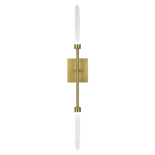 Spur LED 277V Wall Sconce in Aged Brass by Visual Comfort Modern