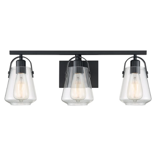 Satco Lighting Skybridge Matte Black Bathroom Light by Satco Lighting 60/7103