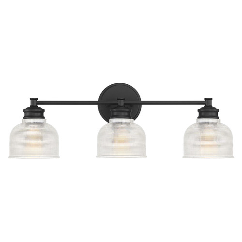 24.25-Inch Bathroom Light in Matte Black by Meridian