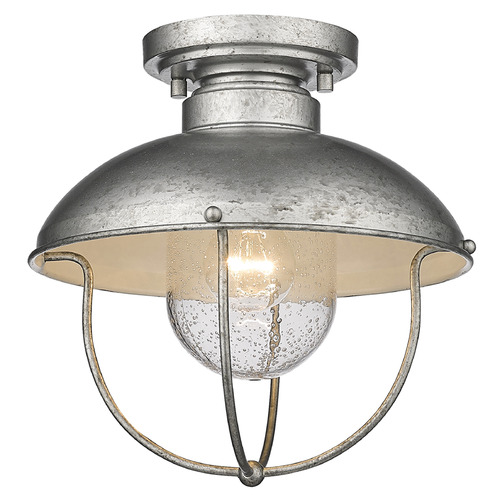 Z-Lite Ansel Outdoor Flush Mount in Galvanized by Z-Lite 590F-GV