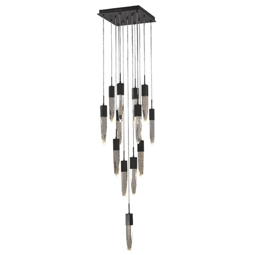Original Aspen 13-Light LED Multi-Light Pendant in Black by Avenue Lighting