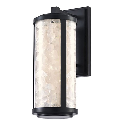 Salt Creek LED Outdoor Wall Sconce in Coal Black by Minka Lavery