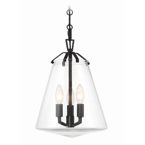 Crystorama Lighting Voss Matte Black Chandelier