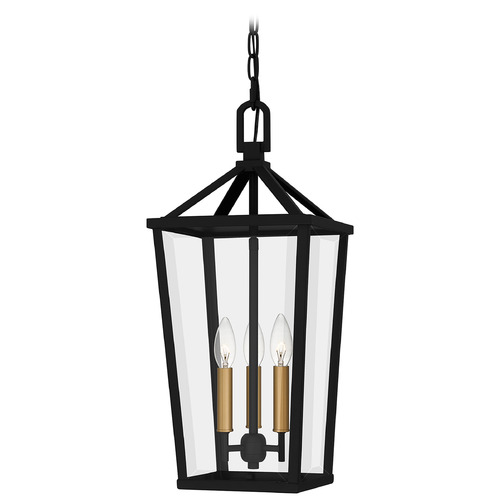 Quoizel Lighting Jolie Light Gold Mini-Pendant Light with Curved Panel Shade