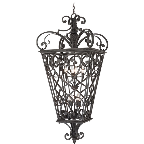 French Quarter Outdoor Hanging Light in Marcado Black by Quoizel Lighting
