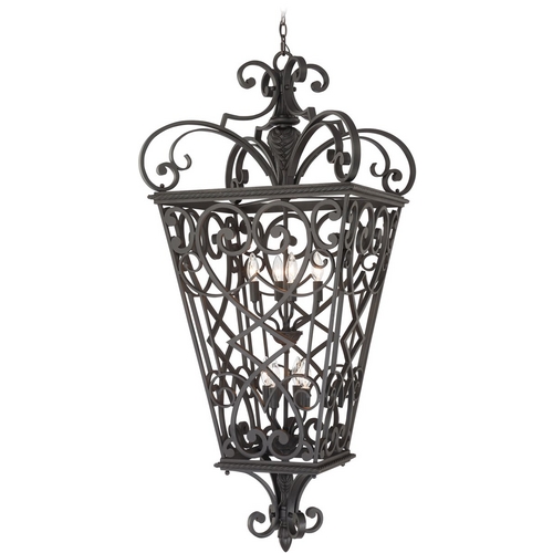 Quoizel Lighting French Quarter Outdoor Hanging Light in Marcado Black by Quoizel Lighting FQ1931MK01