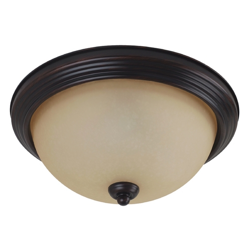 Generation Lighting Geary 12.50-Inch Flush Mount in Bronze by Generation Lighting 77064-710