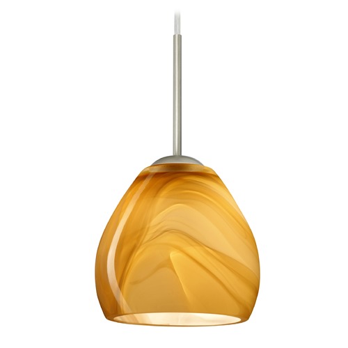 Besa Lighting Bolla Satin Nickel LED Mini-Pendant Light