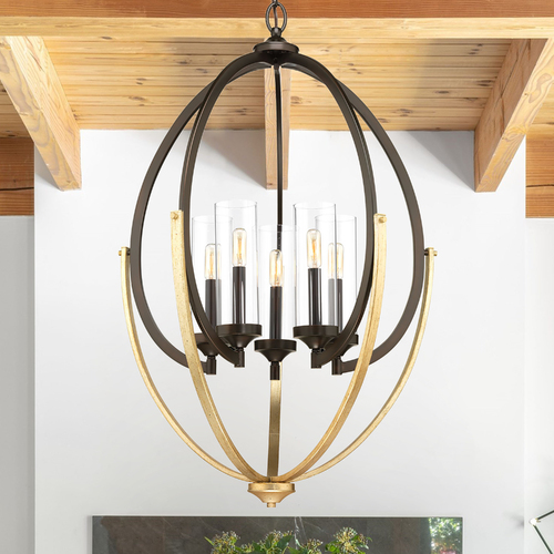 Evoke Chandelier in Bronze by Progress Lighting