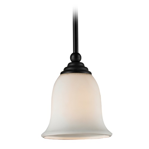 Lagoon Matte Black Mini Pendant by Z-Lite