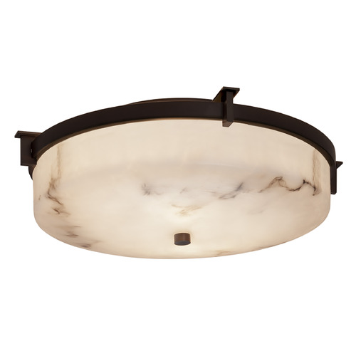 Justice Design Group Era Dark Bronze Flushmount Light