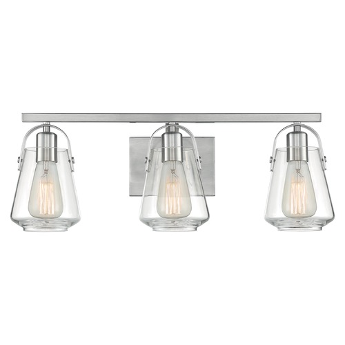 Skybridge Brushed Nickel Bathroom Light by Satco Lighting