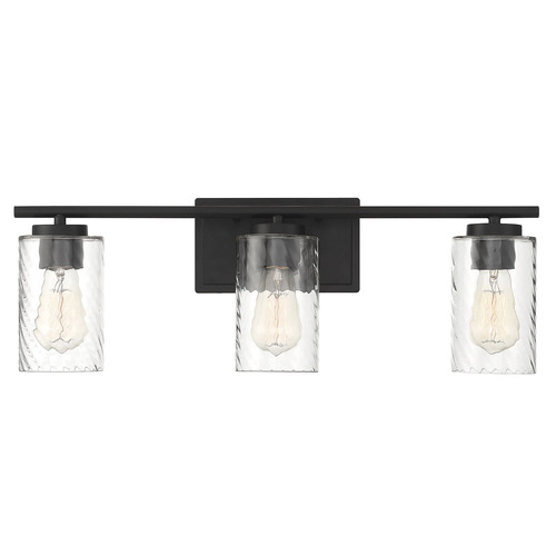 24-Inch Bathroom Light in Matte Black by Meridian