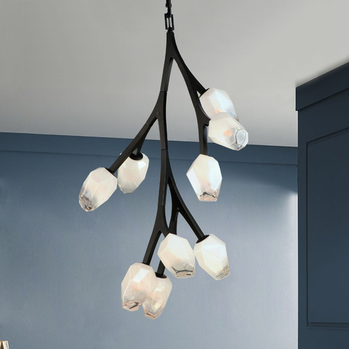 Blossom 10-Light LED Pendant in Black by ET2 Lighting