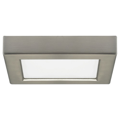 Design Classics Lighting Flush Mount LED Light Square Satin Nickel 5-1/2-Inch 2700K 120V 8325-27-SN