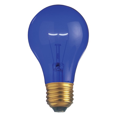 Satco Lighting 25W Incandescent A19 in Transparent Blue by Satco Lighting S6082