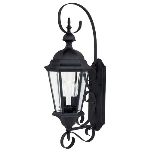 Carriage House 27-Inch Outdoor Wall Light in Black by Capital Lighting