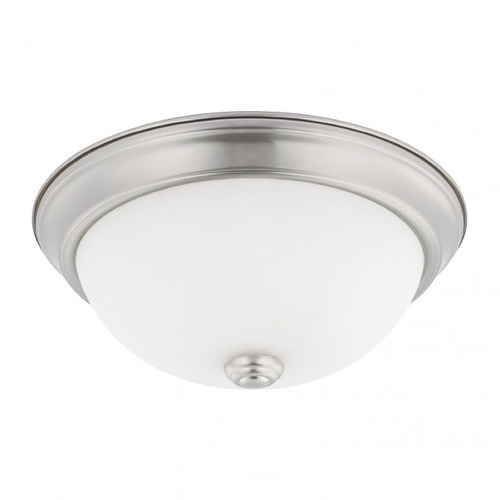 HomePlace by Capital Lighting HomePlace Lighting Ceiling Brushed Nickel Flushmount Light 214721BN