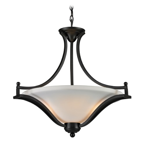 Lagoon Matte Black Pendant by Z-Lite