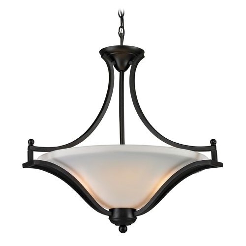 Z-Lite Lagoon Matte Black Pendant by Z-Lite 703P-MB