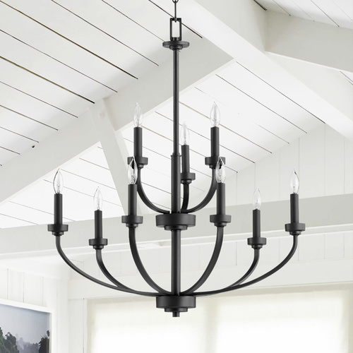 Reyes Noir Chandelier by Quorum Lighting