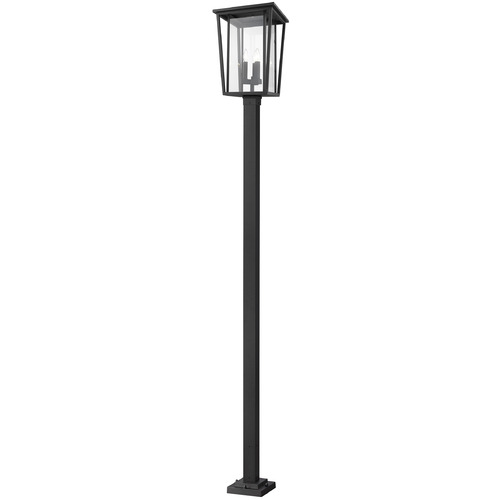 Z-Lite Seoul Black Post Light by Z-Lite 571PHXLS-536P-BK