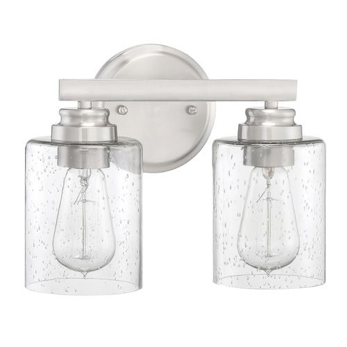 Bolden Brushed Polished Nickel Bathroom Light by Craftmade Lighting