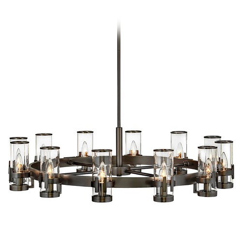 Hinkley Reeve Large Single-Tier Chandelier in Black Oxide by Hinkley Lighting 38109BX