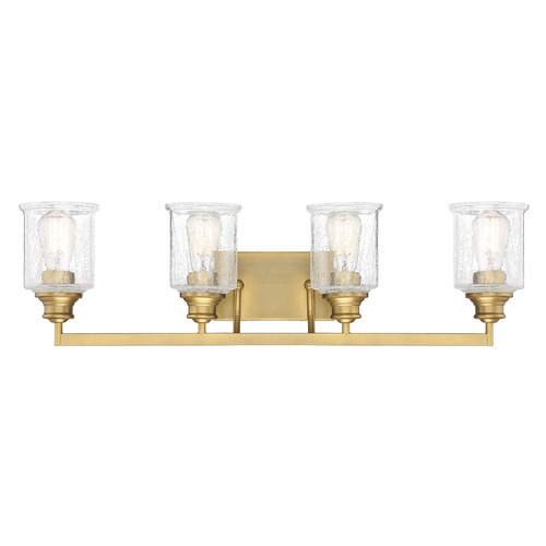 Hampton 32-Inch Warm Brass Bathroom Light by Savoy House