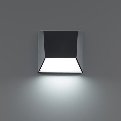 Atlantis 6-Inch Outdoor LED Wall Light in Black 4000K 3CCT by WAC Lighting