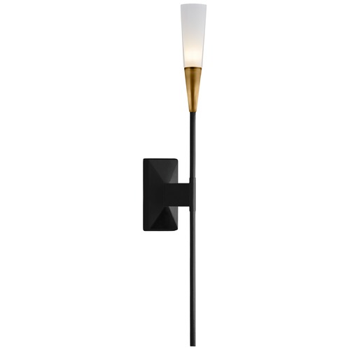 Visual Comfort Signature Collection Chapman & Myers Stellar Single Sconce in Black by Visual Comfort Signature CHD2601BLK