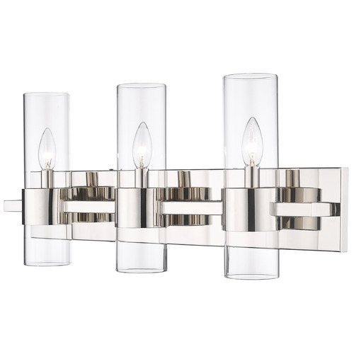 Z-Lite Lawson Polished Nickel Bathroom Light by Z-Lite 343-3V-PN