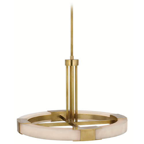 Visual Comfort Signature Collection Kelly Wearstler Covet Chandelier in Brass & Alabaster by VC Signature KW5138ABALB