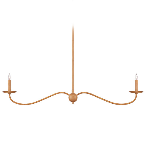 Currey and Company Saxon Saddle Tan / Natural Island Light