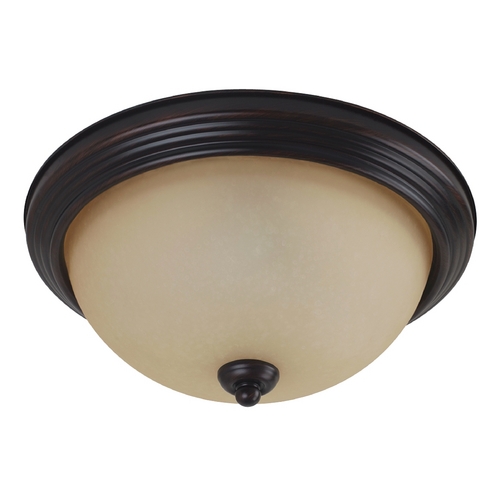 Generation Lighting Geary 14.50-Inch Flush Mount in Bronze by Generation Lighting 77065-710