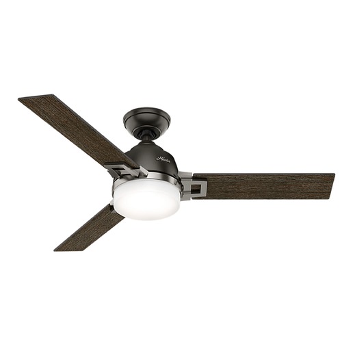 Hunter Fan Company Leoni Noble Bronze and Brushed Nickel LED Ceiling Fan by Hunter Fan Company 59219