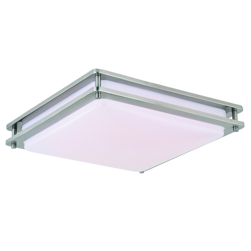 Horizon Dim-to-Warm LED Flush Mount in Satin Nickel by Vaxcel Lighting
