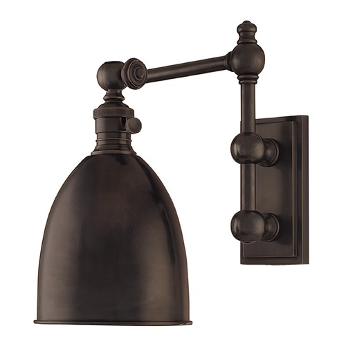 Roslyn Old Bronze Switched Sconce by Hudson Valley Lighting