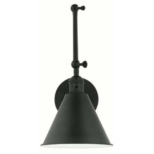 Visual Comfort Studio Collection Chapman & Myers Salem Midnight Black Swing Arm Lamp
